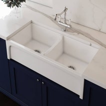Turner Hastings Patri 100 X 47 Fireclay Double Bowl Butler Sink PA100FS hero image