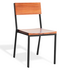 Reddie Suzy Stackable Dining Chair Teak Top Black Frame image NaN