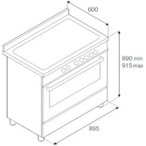 Bertazzoni 90cm Professional White Induction Freestanding Oven PRO95I1EBIT hero image