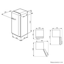 Smeg FAB28LX1 256L 50's Retro Style Top Mount Fridge hero image