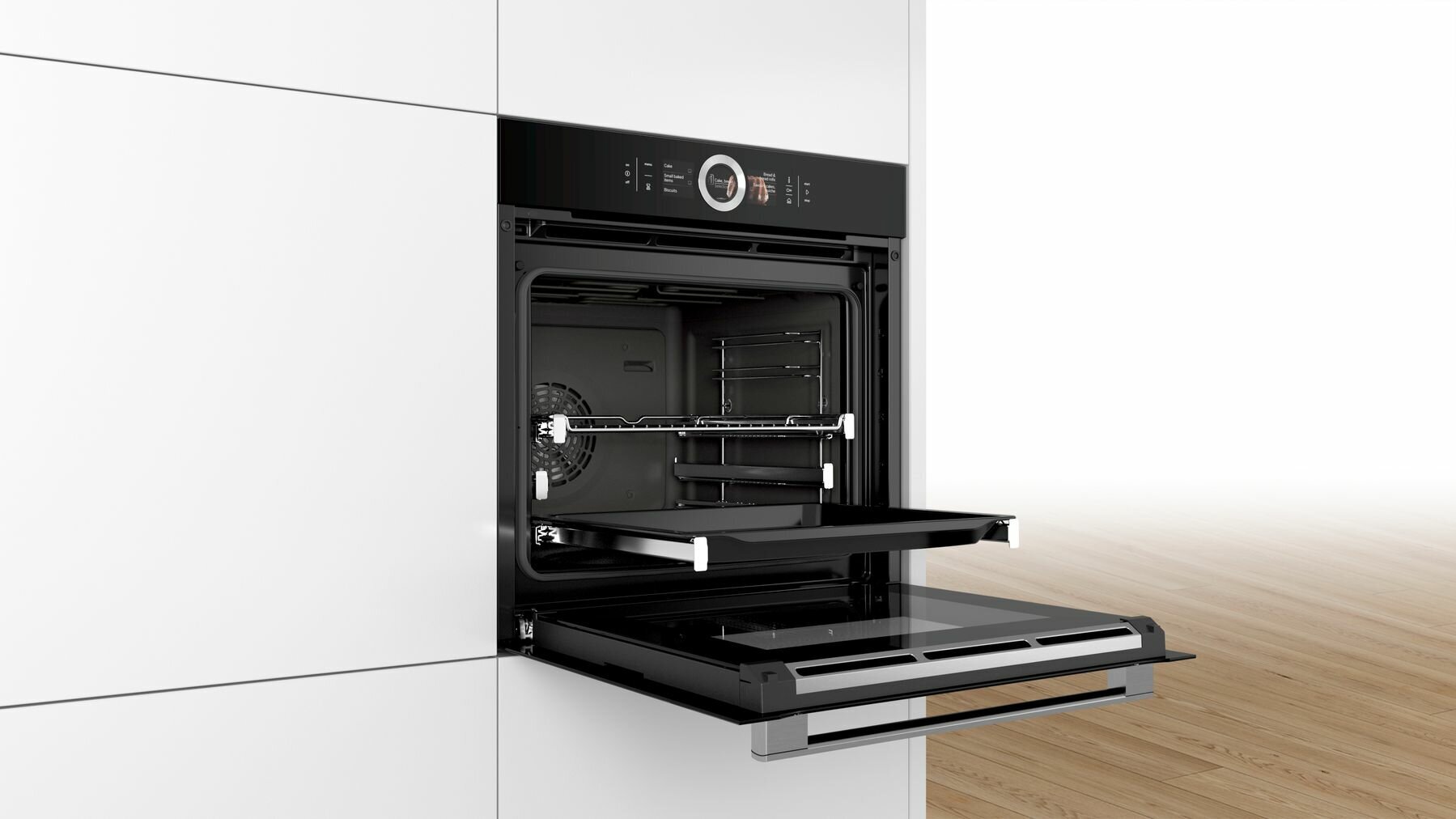 Bosch Serie 8 60cm Built-in Oven with Steam Function HSG656XB6A hero image