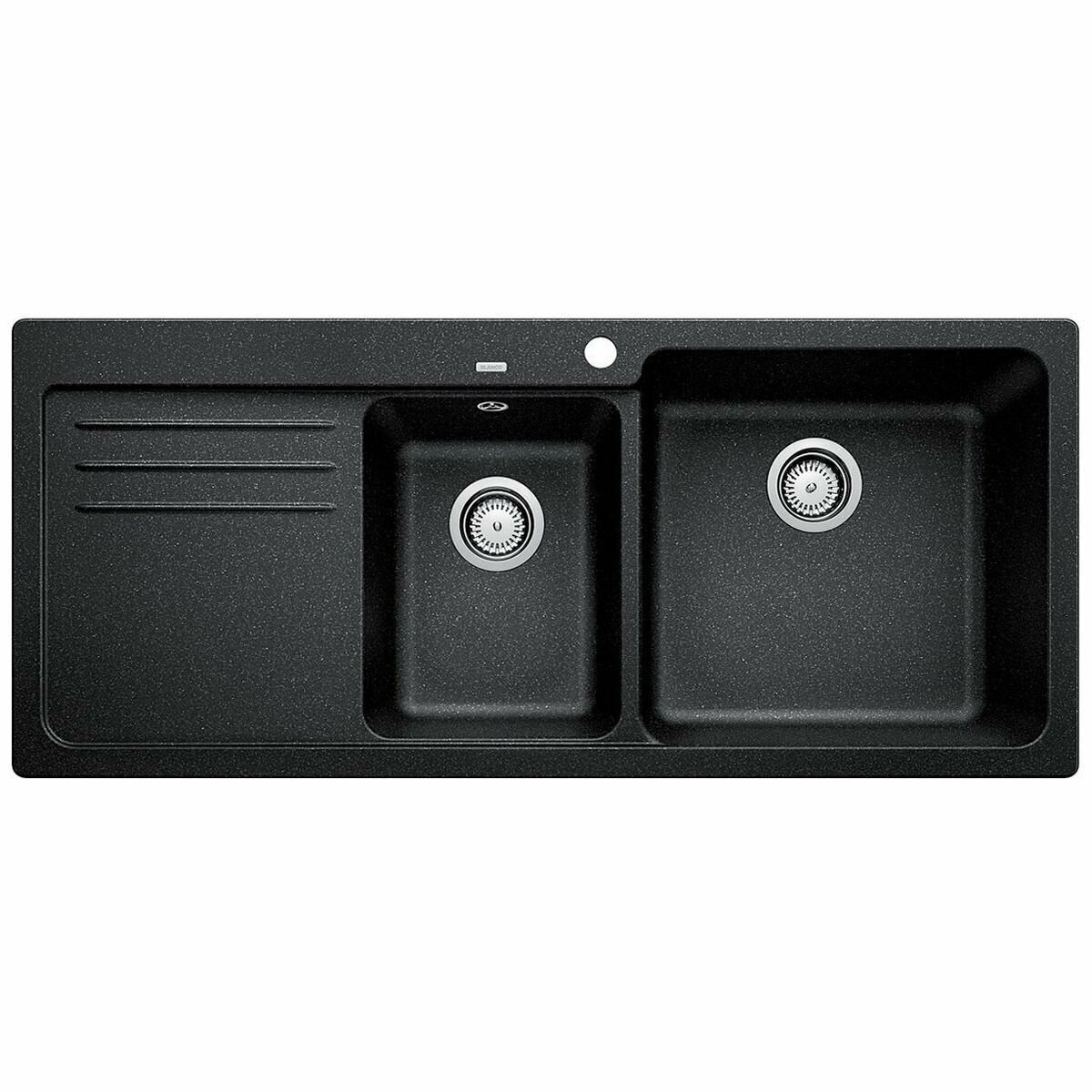 Blanco Bowl and 3/4 Inset Sink with Left Hand Drainer Anthracite NAYA8SRK5 hero image