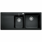 Blanco Bowl and 3/4 Inset Sink with Left Hand Drainer Anthracite NAYA8SRK5 hero image