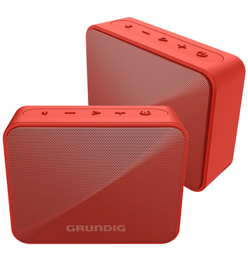 Grundig SOLO Portable Bluetooth Two Speaker Pack Red GLR7751-2PK