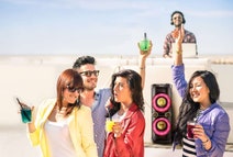 Philips NTX400 Mini Hi-Fi Speaker System with Bluetooth hero image