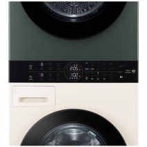 LG 12kg/9kg WashTower All-In-One Stacked Washer Dryer Forest Green and Beige WWT-1209FGB hero image