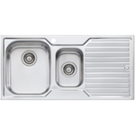 Oliveri DZ101 Diaz 1 and 1/2 Bowl Right Hand Drainer Sink hero image