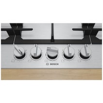 Bosch 90cm Series 6 Natural Gas Cooktop with Flame Select Stainless Steel PCR9A5I90A hero image