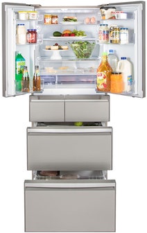 Mitsubishi Electric 500L WX Series 6 Door Multi Drawer Fridge MR-WX500C-S-A hero image