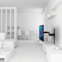 Vogel's WALL2245B Full-Motion TV Wall Mount for 32 to 55 Inch TVs Black hero image