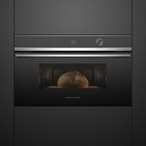 Fisher & Paykel 76cm Series 9 Contemporary Compact Combi-Microwave Oven Stainless Steel Accents OM76NDTDX1 hero image