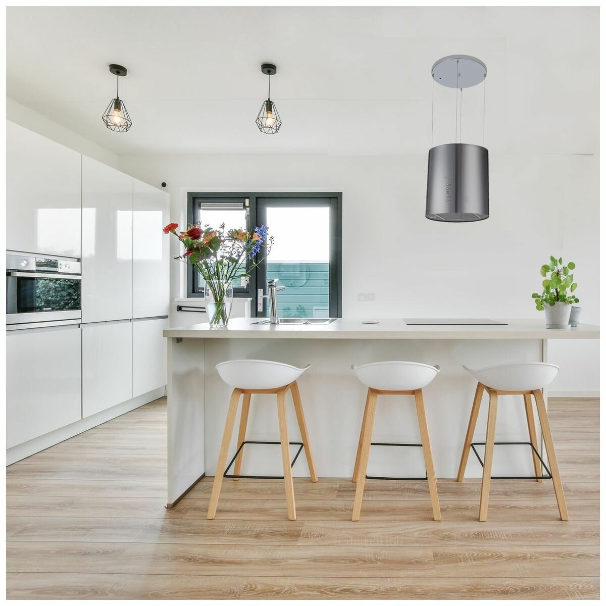 Tube range outlet hood