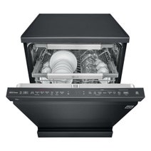 LG 60cm 15 Place QuadWash Dishwasher in Matte Black Finish with TrueSteam XD3A25MB hero image