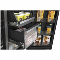 Hisense 585L French Door Fridge Black Steel with Dark Interior HRCD585BWB hero image