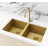 Meir MKSP-D760440-BB Double Bowl Undermount Sink image NaN
