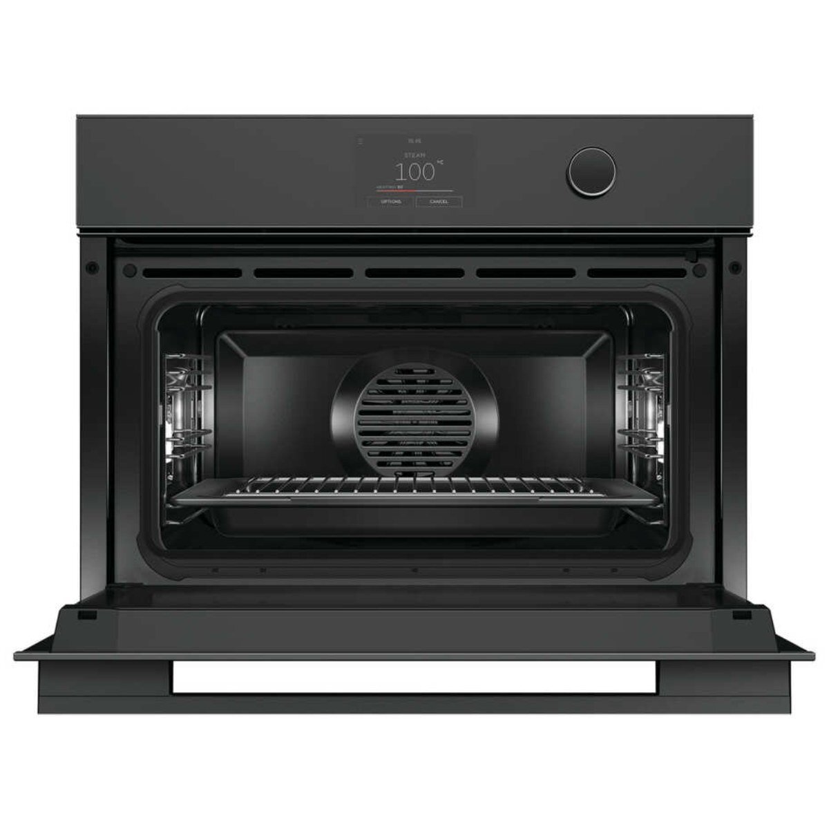 Fisher & Paykel Series 9 60cm Minimal Compact Combi-Steam Oven Black Glass OS60NMTDB1 hero image