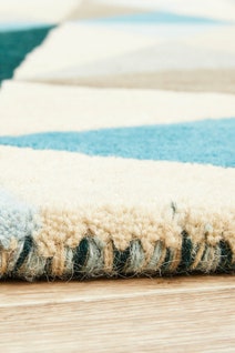Rug Culture Matrix Small Turquoise Rug 120X120CM - MTX-901-TUR-120X120 hero image