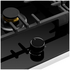 Omega 90cm Natural Gas Cooktop with Wok Burner Ceramic Glass Black OCGG905WB image NaN