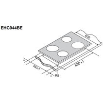 Electrolux 90cm Ceramic Hob2Hood Cooktop EHC944BE hero image