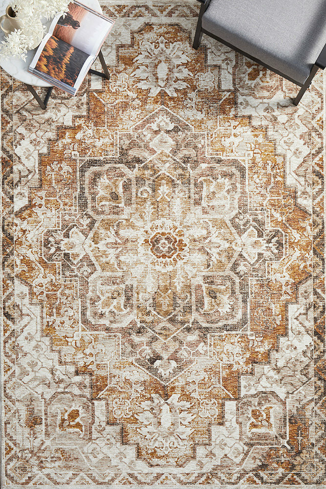 Rug Culture Jaipur Medium Gold Multi-coloured Rug 230X160CM - JPR-88-GOLD-230160 hero image