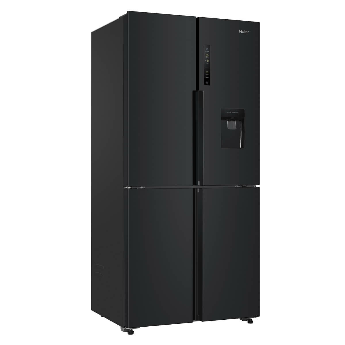 Haier 463L Quad Door Frost Free Fridge with Water Dispenser Black HRF516YHC hero image