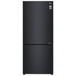 LG 420L Bottom Mount Fridge Matte Black GB-455MBL hero image