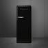 Smeg 270L 50's Retro Style Aesthetic Top Mount Fridge Black FAB28RBL3AU image NaN