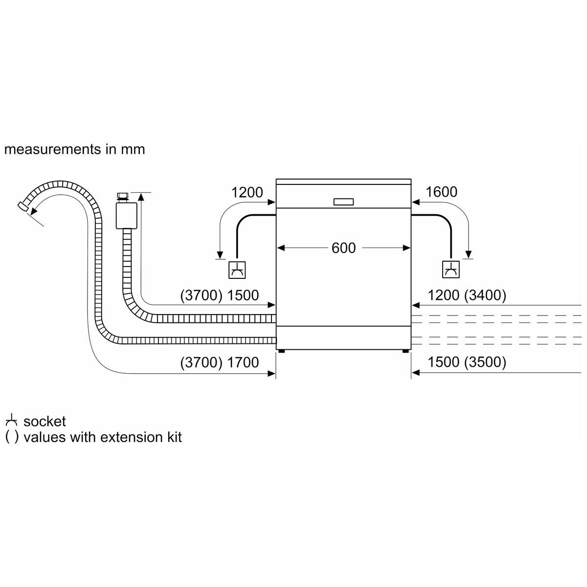 Bosch Series 2 60cm Freestanding Silver Dishwasher SMS24AI01A image 9