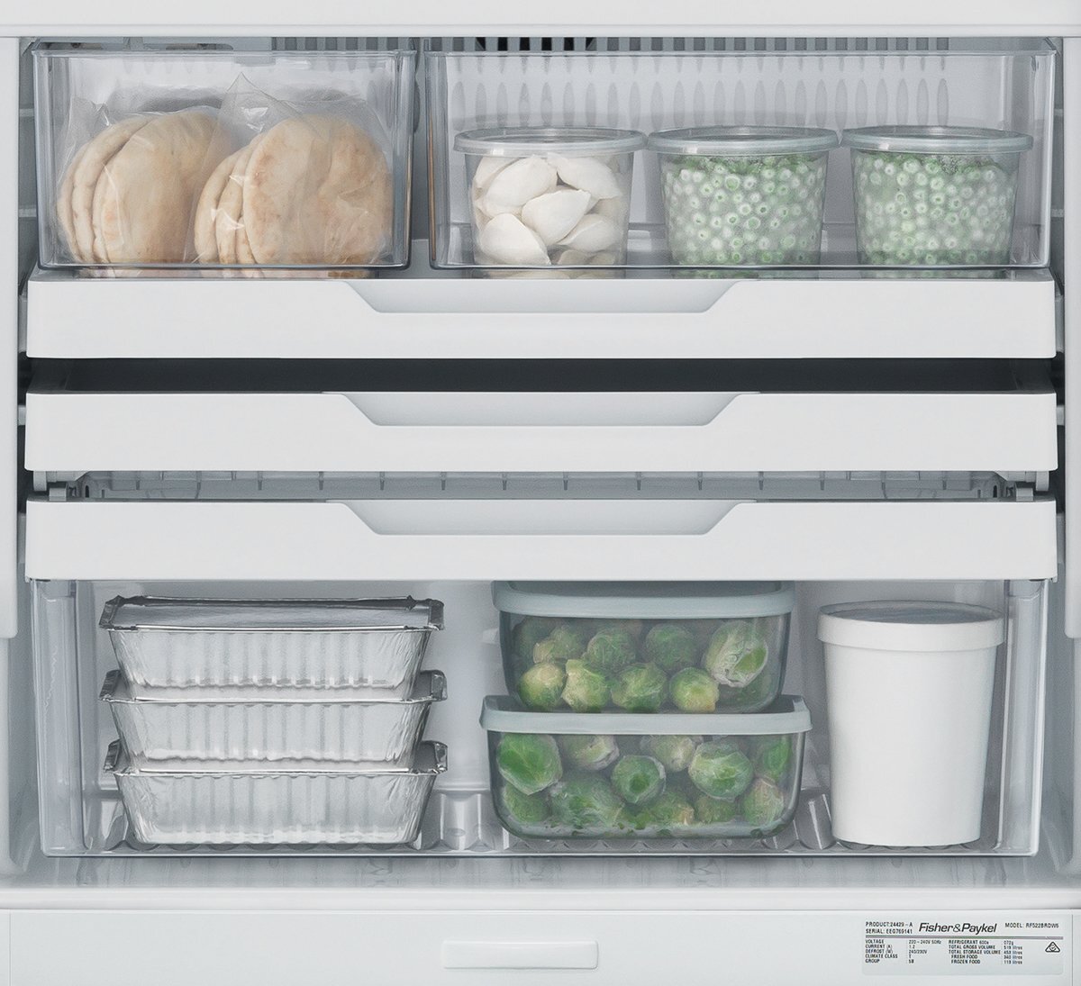 Fisher & Paykel Series 5 494L Bottom Mount Refrigerator White Right Hinge RF522BRPW6 hero image