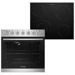 Westinghouse 60cm Electric Oven & 60cm Ceramic Cooktop Pack WVE645SC hero image