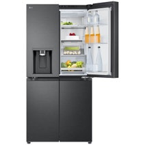 LG 506L French Door Fridge with Slim In-Door Ice and Water Dispenser Matte Black GF-L500MBL hero image
