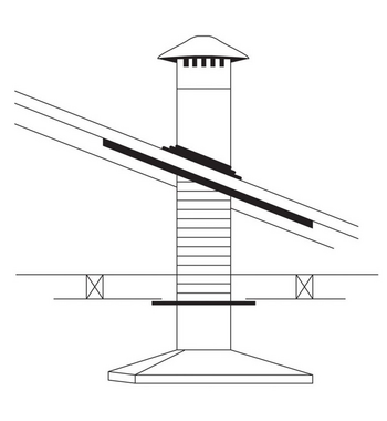 Abey RHVS6 Vertical Steel Roof Ducting Kit 150mm product image