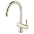 Sussex Taps Voda Sink Mixer Curved Brushed Nickel VSMC-08 image NaN