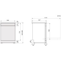Hisense 60cm Freestanding Dishwasher Silver Steel HSBE15FS hero image