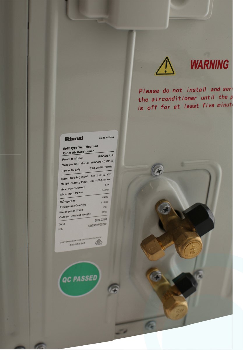 Rinnai 2.5kW Reverse Cycle Split System Inverter Air Conditioner RINV25R hero image