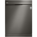 LG 60cm 15 Place QuadWash Dishwasher in Black Stainless Finish with TrueSteam XD3A25BS hero image