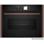 NEFF Flex Design 45cm Compact Oven with FullSteam Brushed Bronze C29FY5CY0-BB hero image