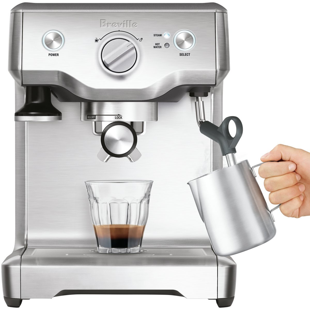 Breville BES810BSS the Duo-Temp Pro Espresso Machine hero image