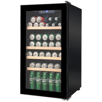 LeCavist 33 Bottle Wine Cabinet Single Zone Black LEK33PV hero image