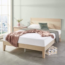 Zinus Moiz Queen Bamboo Bed Frame with Adjustable Headboard AU-FPWDHW-14Q hero image
