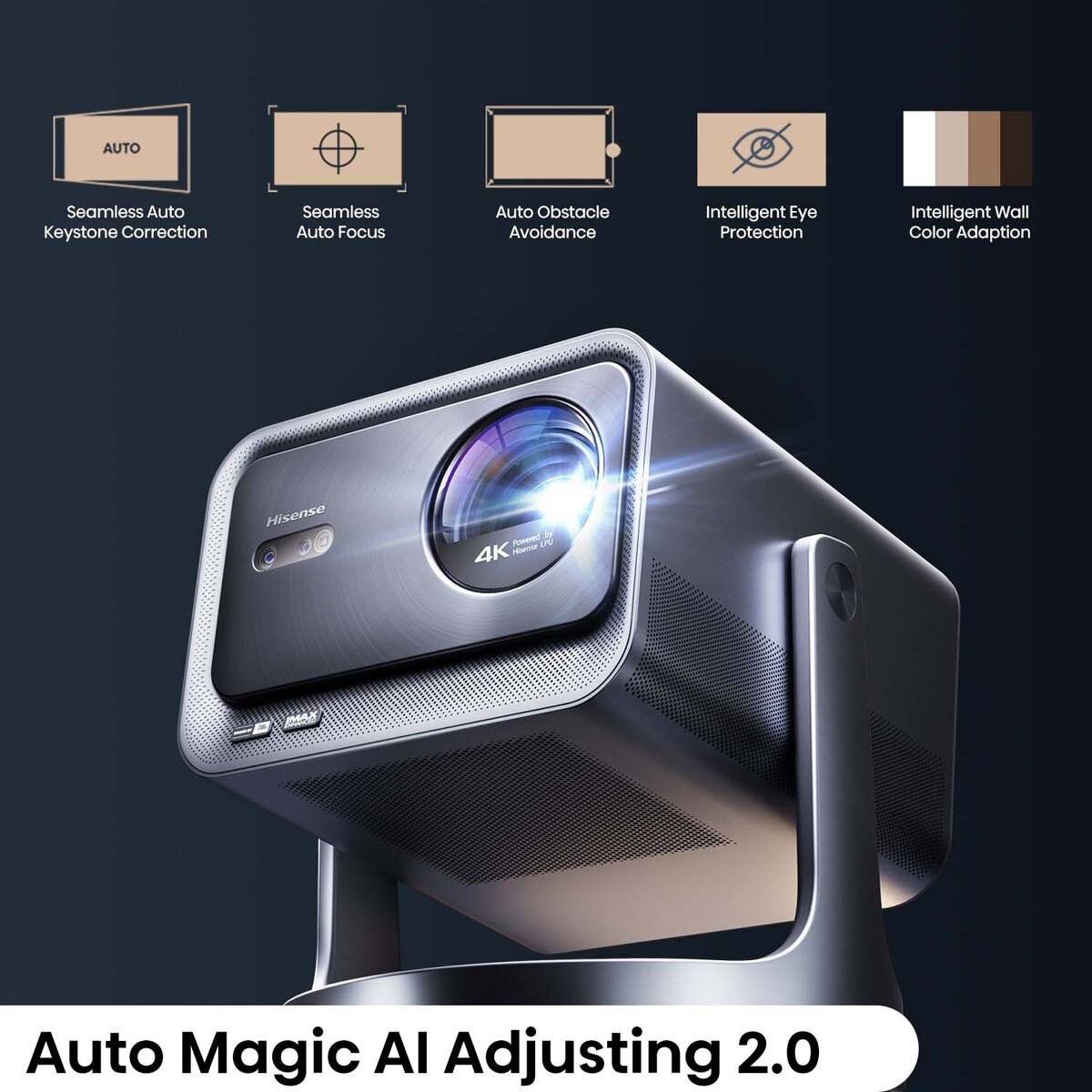 Hisense C2 Ultra 4K Trichroma Laser Mini Projector C2-ULTRA hero image