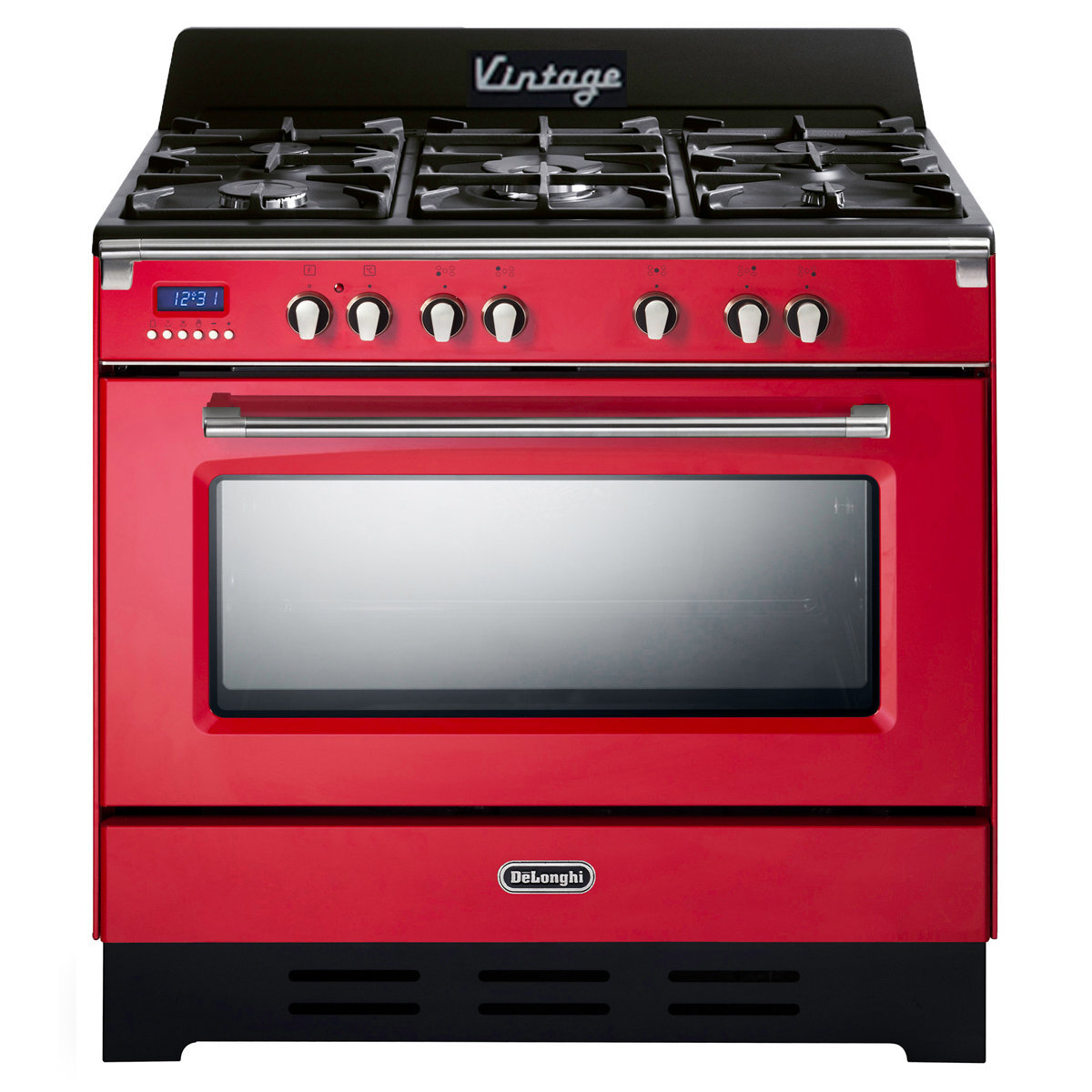 Delonghi DEFV908R 90cm Freestanding Dual Fuel Oven/Stove