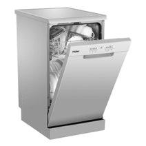 Haier 45cm Compact Freestanding Dishwasher Silver HDW10F1S1 hero image