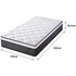 Zinus King Single Mattress Support iCoil Pocket Spring Eurotop AU-MSSBOPZC-12B image NaN