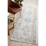Rug Culture Mayfair Extra Large Blue & Peach Rug 500X80CM - MAY-LOR-BLU-500X80 hero image