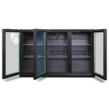 Husky 280L Eco Triple Door Bar Fridge Black C3HECO840BKAU hero image