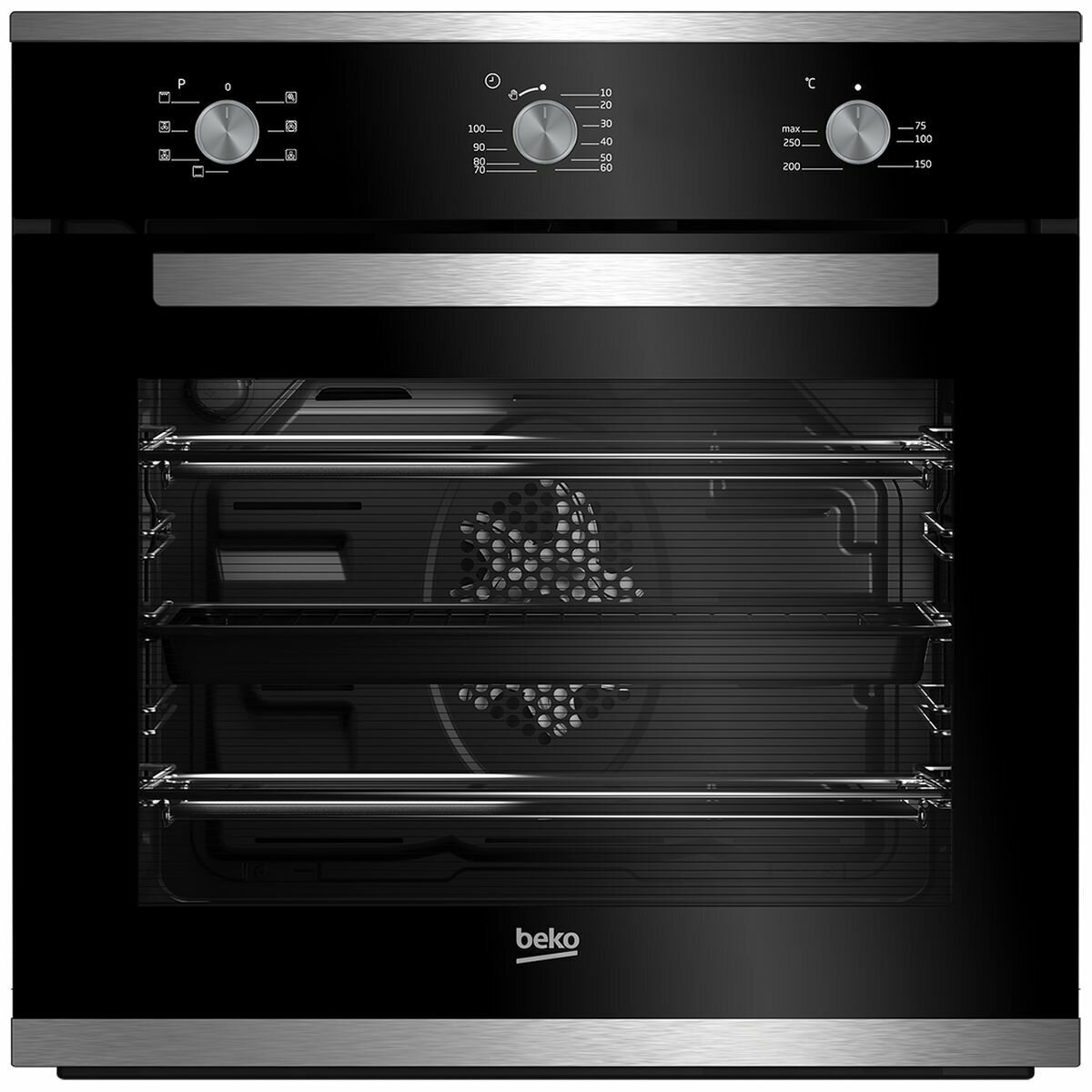 Beko slide and hide oven store