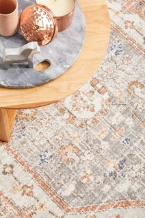 Rug Culture Mayfair Oversize Silver & Peach Rug 400X300CM - MAY-LOR-SIL-400X300 hero image