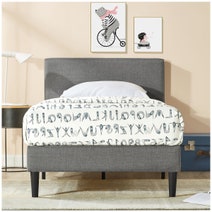 Zinus Liam Classic Home King Single Upholstered Bed Base AU-FPPBC2ZC-12B hero image