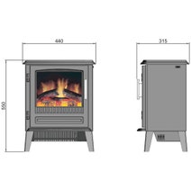 Dimplex 2kW Bari Freestanding Electric Fire BAR20-AU hero image